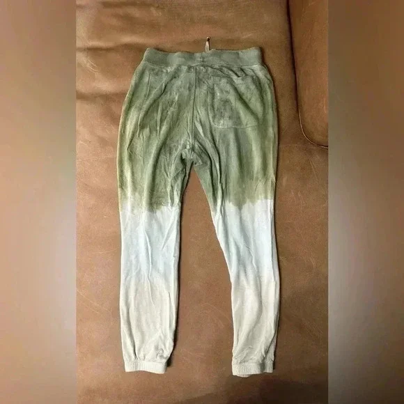 Young Fabulous and Broke Juliette Green Ombré Tie Dye Joggers Size Medium - Picture 11 of 12